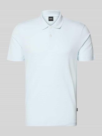 HUGO BOSS Regular Fit Poloshirt aus Baumwoll-Mix Modell PARLAY 240 in Bleu, Gr&ouml;&szlig;e XXXL