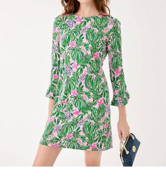 Lilly Pulitzer Nichole Dress In Conch Shell Pink Roaring With Joy