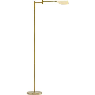Brightech Leaf 53 Industrial LED Task Floor Lamp with Metal Empire Shade, 3-Way Dimming in Brass at Nordstrom