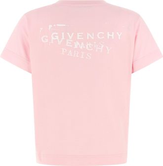 Givenchy Logo-Embroidered Cotton T-Shirt - Pink