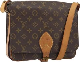 Louis Vuitton Pre-owned Vintage Canvas Cross Body Bag - Dames - Vintage Schoudertas - Bruin - ONE Size - Vintage