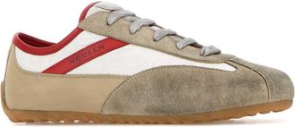 Alexander McQueen Womens Multicolor Boxe Sneakers Whitebeigelipstick