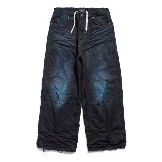 Balenciaga Double Knee Pants Dark Blue 809444TRW587150