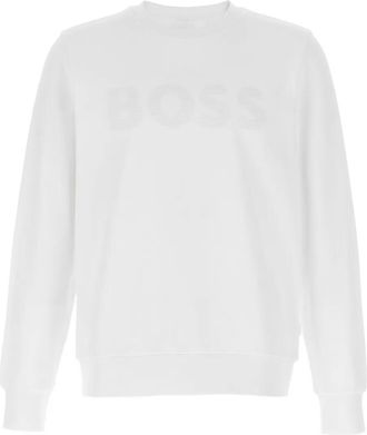 BOSS Felpa con decorazione - Bianco