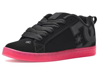 DC Court Graffik Le Womens Shoes Black/Pink : 10.5 B - Medium, Leather