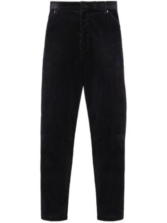 Prada Pantaloni affusolati a coste - Nero