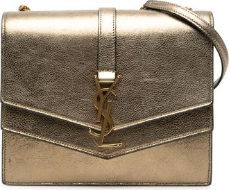 Saint Laurent Pre-owned Saint Laurent Medium Metallic Leather Monogram Sulpice Crossbody Ladies 04QWRQYDMMC769V2