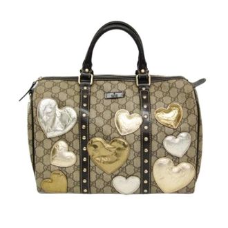 Gucci Pre-owned Handbags, female, Beige, Size: ONE SIZE Pre-owned 193603 Boston Bag