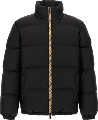 Burberry Snowdon Down Jacket - Heren - Winterjassen - Zwart - XL - Leer - Jassen