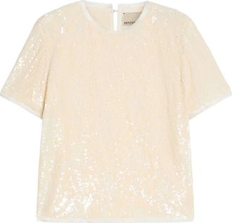 Pennyblack Tops, Dames, Wit, XS, Polyester, Pbicoccole T-shirt