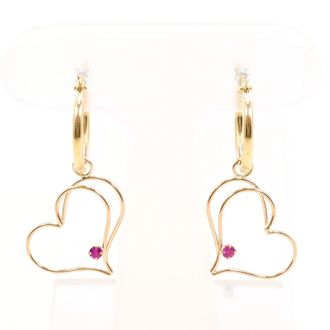 C&A Unbranded pink gold yellow gold pink gold (14K) yellow gold (14K) Hoop Earrings (Pre-Owned)