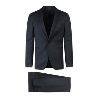 Tagliatore Tailored Single-Breasted Dinner Suit - male - Tagliatore - Single Breasted Suits - Black - 3XL - Suits
