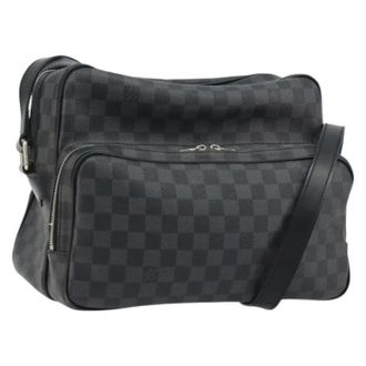Louis Vuitton Pre-owned Damier Graphite Shoulder Bag - Dames - Pre-owned - Grijs - Maat: ONE Size Leer