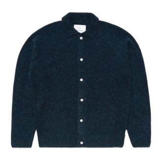 Edwin Gemini Cardigan - Heren - Truien - Blauw - Maat: L Wol