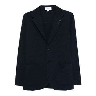 Lardini Blazers, male, Black, Size: 2XL 850 Giacca in Maglia