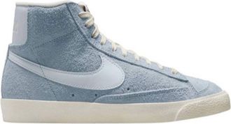 Nike Womens Blazer Mid 77 Vintage Sneaker In Blue Whisper/sail/black/football Grey