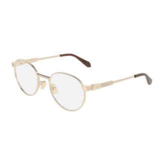 Ferragamo Eyeglasses Square Full Rim, Gold Frame And Clear Demo Lens Lens Sf2596710