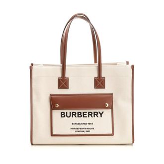 Burberry Medium Freya Tote - female - Burberry - Shopping Bags - Beige - ONE SIZE - Bags