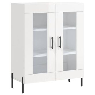 Berkfield Home Sideboard High Gloss White 69.5x34x90 cm Engineered Wood