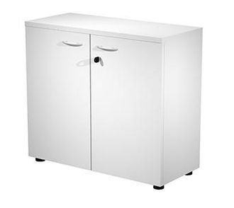 OEM Artexport Estanter&iacute;a Baja Presto Con Puertas 1 Estante 22mm Regulable Con Trasera Blanco