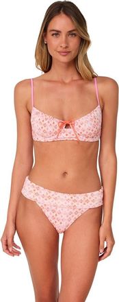 Swim Systems Maggie Underwire Bikini Swimsuit Top in Coral Kiss Scrunch at Nordstrom, Size Xxx-Large