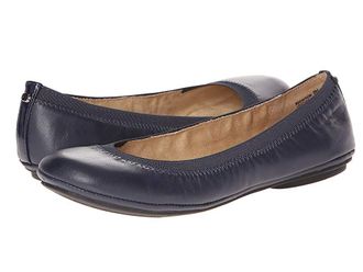 Bandolino Edition Womens Flat Shoes Navy Leather : 5 M