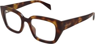 Gucci Glasses, female, Brown, Size: 50 MM Glasses