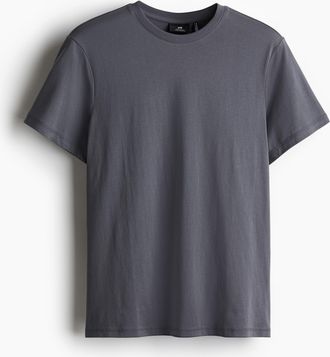 H&M COOLMAX-T-Shirt Regular Fit - Grau