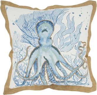 Saro Lifestyle Outdoor Octopus Pillow