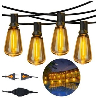 OEM Guirnalda De Luces Para Jard&iacute;n, 15 Led + 1 De 15 M De Regalo