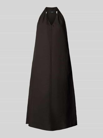 someday Midikleid aus Viskose-Mix mit Neckholder Modell Qudia in Schoko, Gr&ouml;&szlig;e 34
