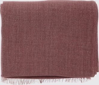 Brunello Cucinelli Cashmere and Silk Blend Scarf with Fringed Edges