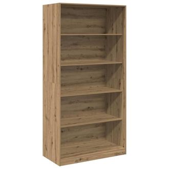 Berkfield Home Wardrobe Artisian Oak 100x50x200 cm Engineered Wood in Brown | Size: 100 x 50 x 200 cm