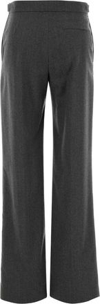 Stella McCartney Womens Grey Wool Pant Greymelange Exterior: Pantaloni Trousers