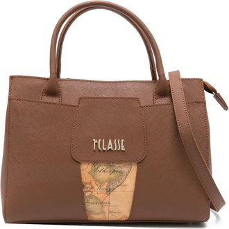 Alviero Martini 1A Classe Borsa tote con dettaglio mappa - Marrone