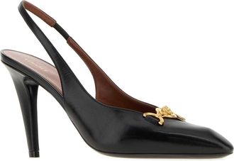 Versace Back Slingback Heel - Black