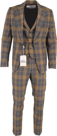 Vivienne Westwood Plaid 3-Piece Suit in Multicolor Wool