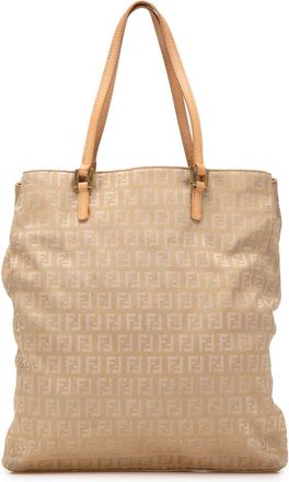 Fendi Borsa tote in tela con motivo Zucchino 2000-2010 - Marrone