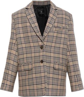 Anine Bing Quinn Blazer - Dames - Blazers - Beige - M - Jassen