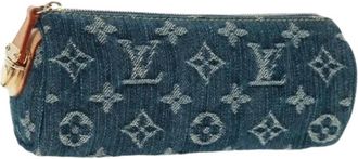 Louis Vuitton Pre-owned Canvas Tas - Dames - Vintage Tassen - Blauw - ONE Size - Vintage