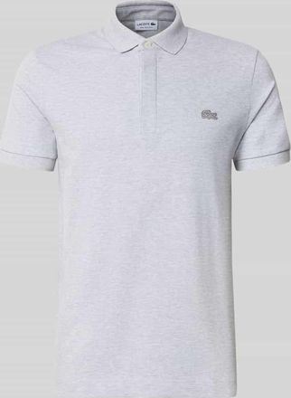 Lacoste Regular Fit Poloshirt aus Baumwoll-Mix in Hellgrau, Gr&ouml;&szlig;e XXXL