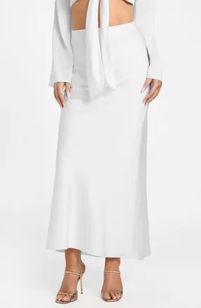 Marciano Monica Maxi Skirt in White Peaks at Nordstrom, Size 42