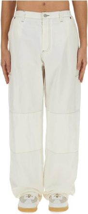 Maison Margiela Relaxed Fit Paneled Pants - Heren - Wijde Broeken - Wit - M - Broeken