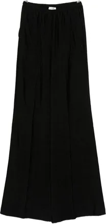 Forte_Forte fluwelen uitlopende broek