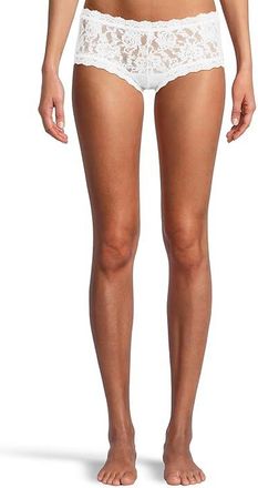 Hanky Panky Signature Lace Boyshort Womens Underwear White : SM, Cotton/Lace/Nylon