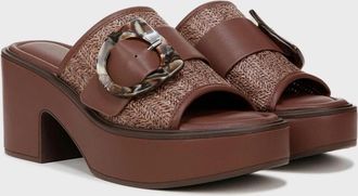 Naturalizer Womens Naturalizer Clara2 I9953F1200 Sandals Brown Block Heel Platform HAWK2037