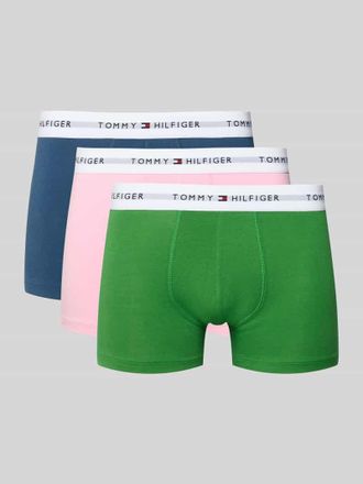 Tommy Hilfiger Slim Fit Trunks aus Baumwoll-Mix im 3er-Pack in Mint, Gr&ouml;&szlig;e XXL