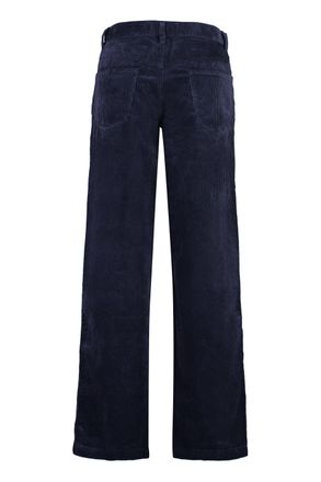 Isabel Marant Mens Jorje Corduroy Trousers Blue Cotton