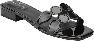 Bandolino Mayla Square Toe Slide Sandal in Black at Nordstrom, Size 9.5