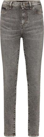 Philipp Plein High Waist Jeggings - Dames - Skinny Jeans - Grijs - W29 - Katoen - Jeans